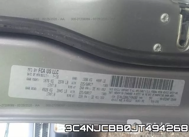 3C4NJCBB0JT494268 фото 4