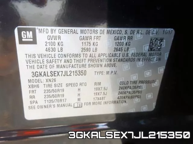 3GKALSEX7JL215350 фото 2