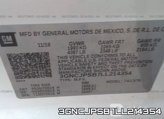 3GNCJPSB7LL214354 фото 6