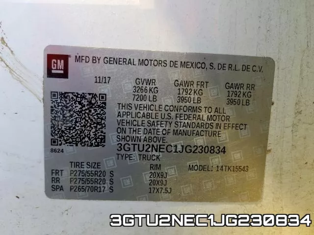 3GTU2NEC1JG230834 фото 2