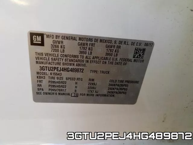 3GTU2PEJ4HG489872 фото 2