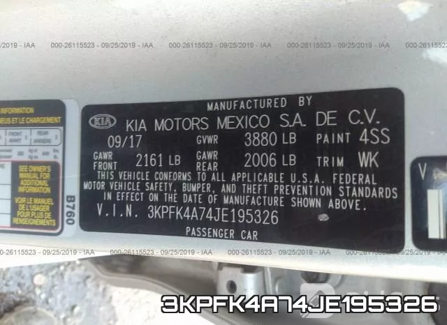 3KPFK4A74JE195326 фото 6