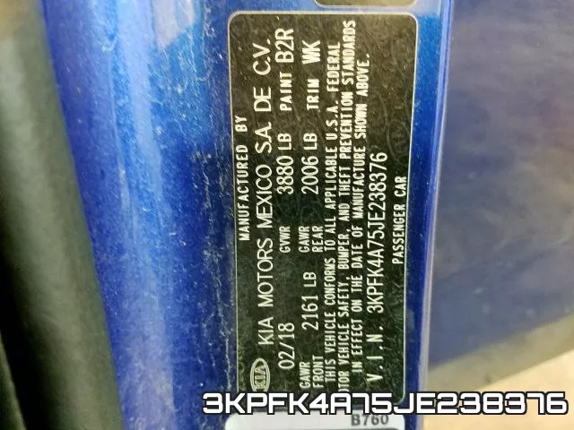 3KPFK4A75JE238376 фото 2