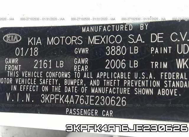 3KPFK4A76JE230626 фото 8
