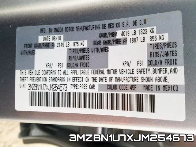 3MZBN1U7XJM254673 фото 2