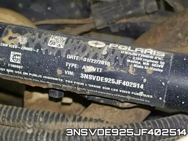 3NSVDE925JF402514 фото 2
