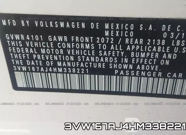 3VW167AJ4HM338221 фото 10