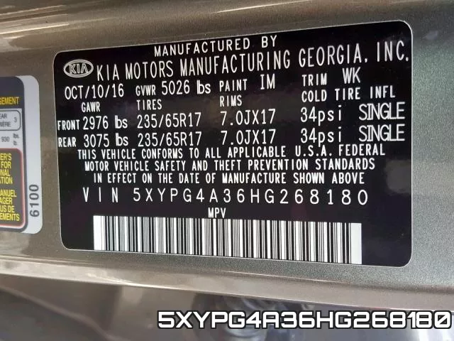 5XYPG4A36HG268180 фото 2