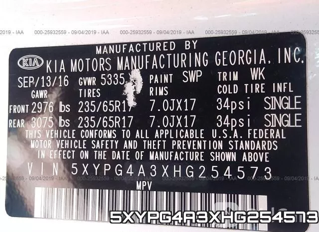 5XYPG4A3XHG254573 фото 9
