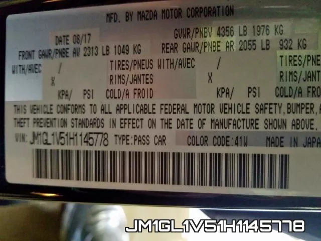 JM1GL1V51H1145778 фото 2