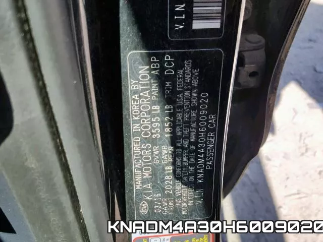 KNADM4A30H6009020 фото 2