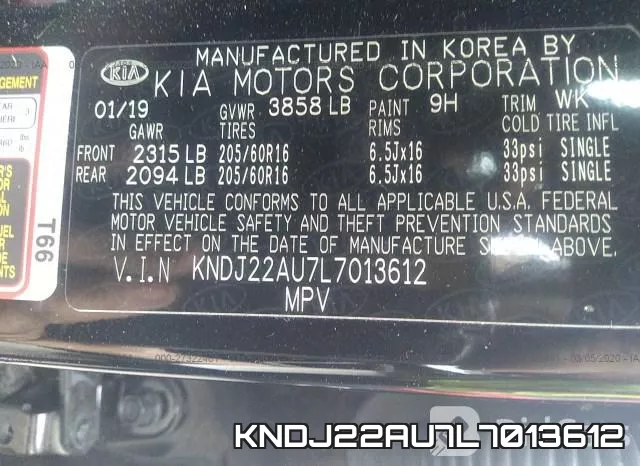 KNDJ22AU7L7013612 фото 8