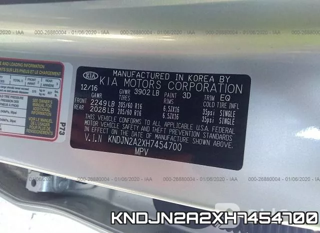 KNDJN2A2XH7454700 фото 8
