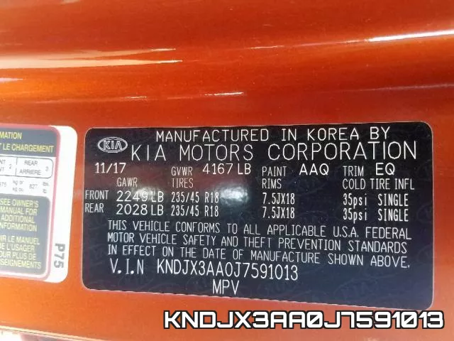KNDJX3AA0J7591013 фото 2