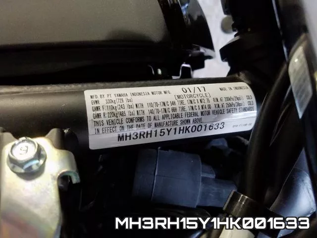 MH3RH15Y1HK001633 фото 2