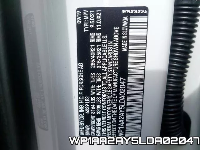 WP1AA2AY5LDA02047 фото 2