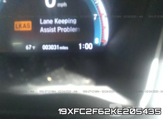 19XFC2F62KE205435 фото 6