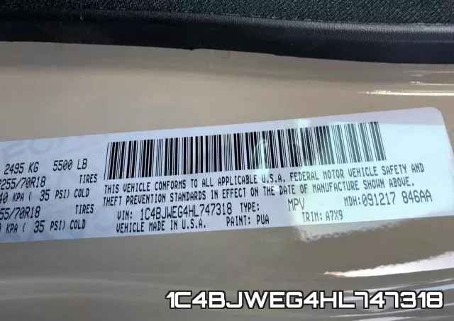 1C4BJWEG4HL747318 фото 2