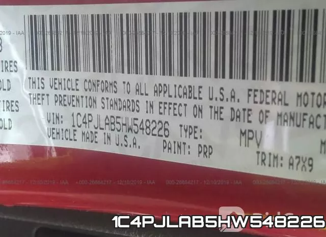 1C4PJLAB5HW548226 фото 5