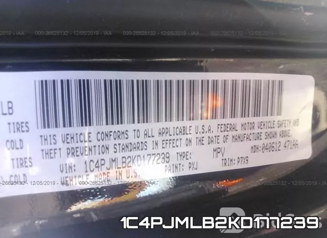 1C4PJMLB2KD177239 фото 6