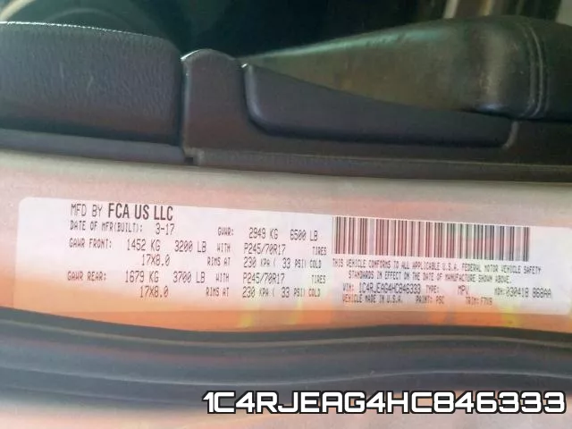 1C4RJEAG4HC846333 фото 2