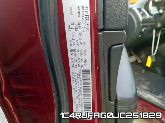 1C4RJFAG0JC251829 фото 2