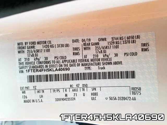1FTER4FH5KLA40690 фото 2