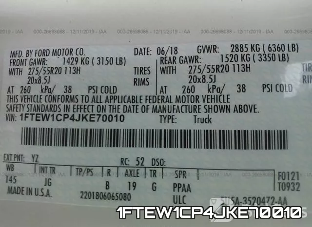 1FTEW1CP4JKE70010 фото 9