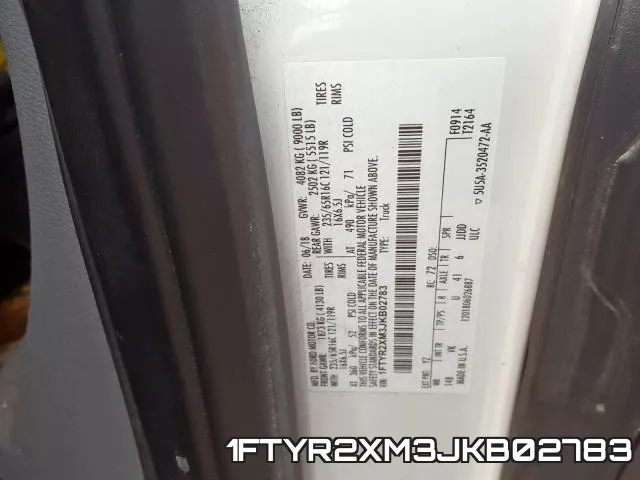 1FTYR2XM3JKB02783 фото 2