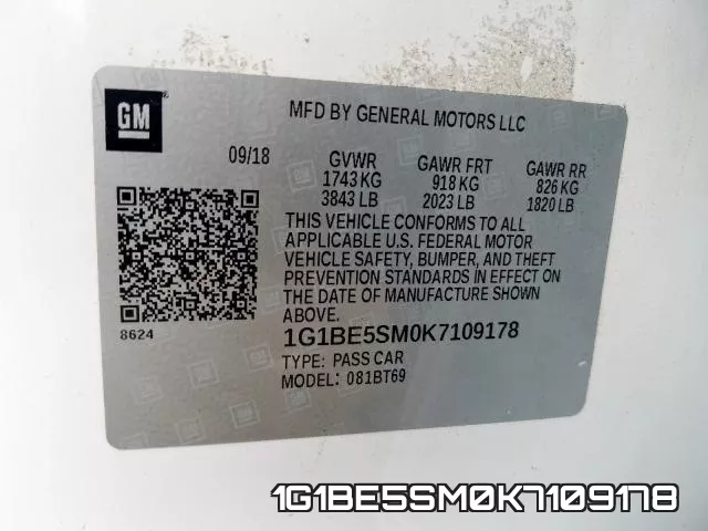 1G1BE5SM0K7109178 фото 2