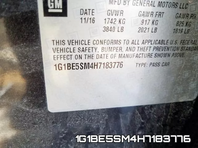 1G1BE5SM4H7183776 фото 2