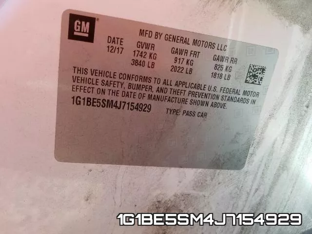1G1BE5SM4J7154929 фото 2