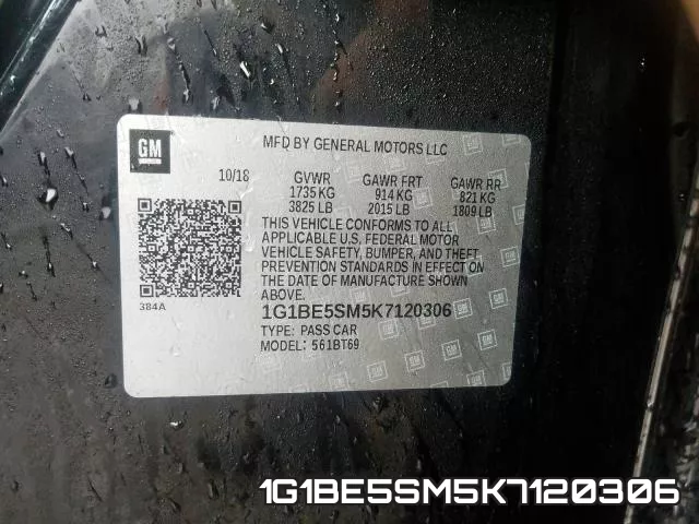 1G1BE5SM5K7120306 фото 2