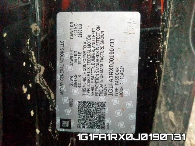 1G1FA1RX0J0190731 фото 2