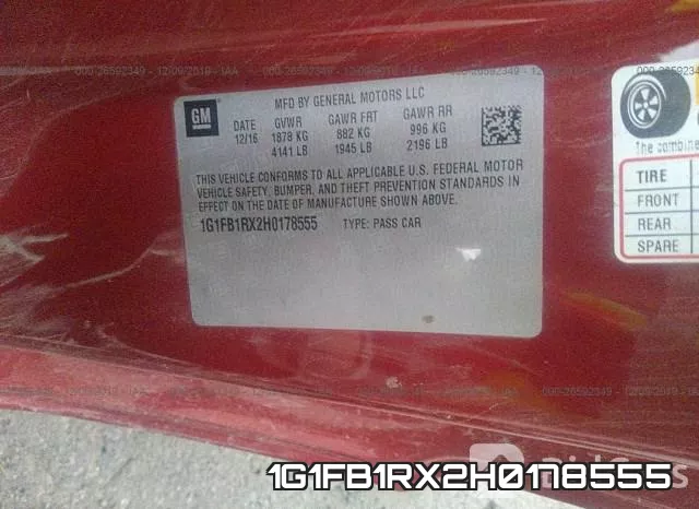 1G1FB1RX2H0178555 фото 8