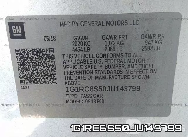 1G1RC6S50JU143799 фото 7