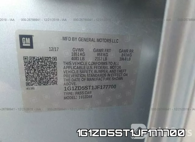 1G1ZD5ST1JF177700 фото 8