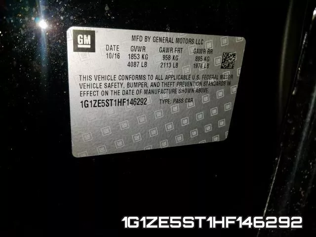 1G1ZE5ST1HF146292 фото 2
