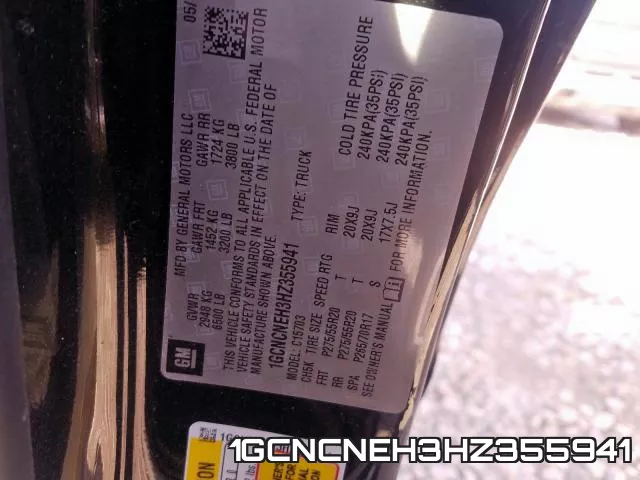 1GCNCNEH3HZ355941 фото 2