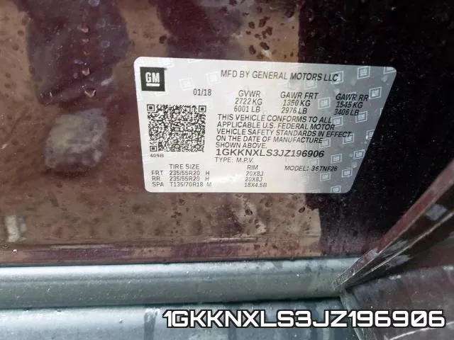 1GKKNXLS3JZ196906 фото 2