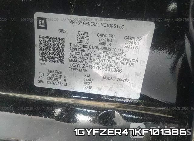 1GYFZER47KF101386 фото 8