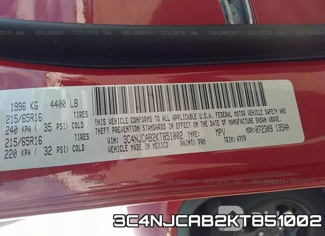 3C4NJCAB2KT851002 фото 6