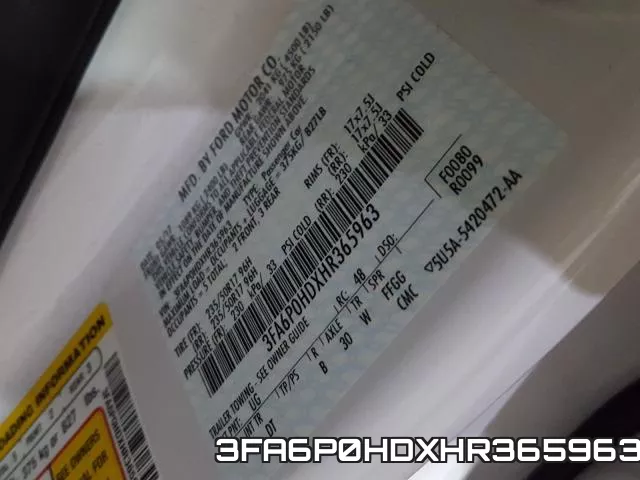 3FA6P0HDXHR365963 фото 2