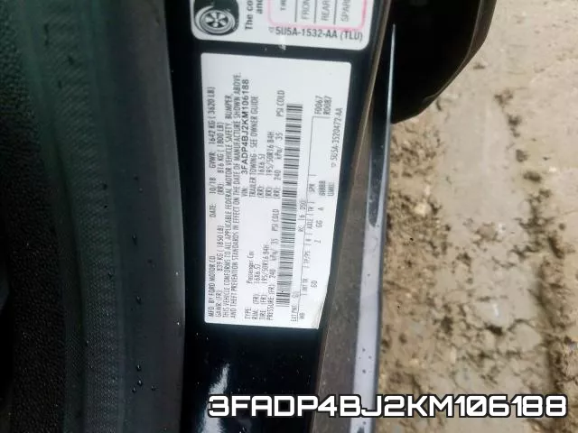 3FADP4BJ2KM106188 фото 2