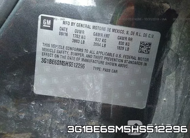 3G1BE6SM5HS512296 фото 8