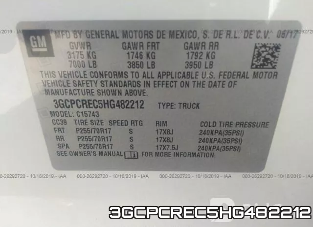 3GCPCREC5HG482212 фото 7