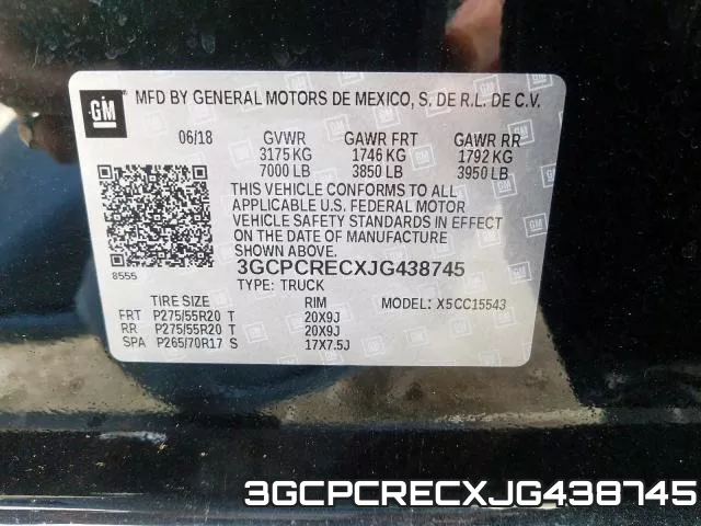 3GCPCRECXJG438745 фото 2