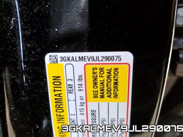 3GKALMEV9JL290075 фото 2