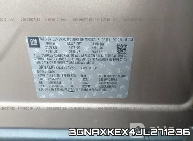 3GNAXKEX4JL271236 фото 9