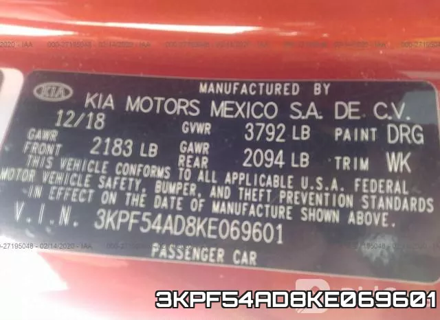 3KPF54AD8KE069601 фото 8